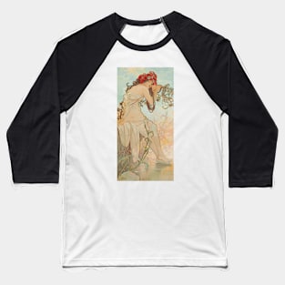 Summer, Mucha Baseball T-Shirt